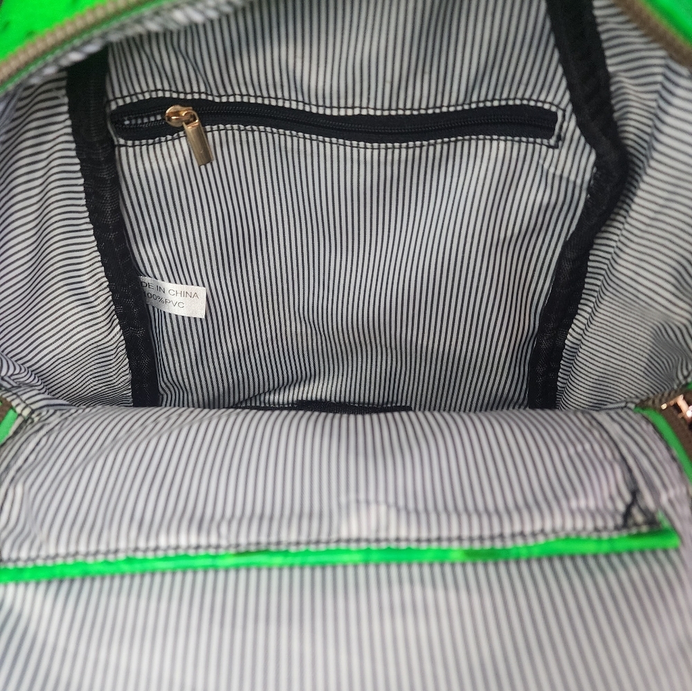 Neon Green Mini Backpack - Picture 3 of 5